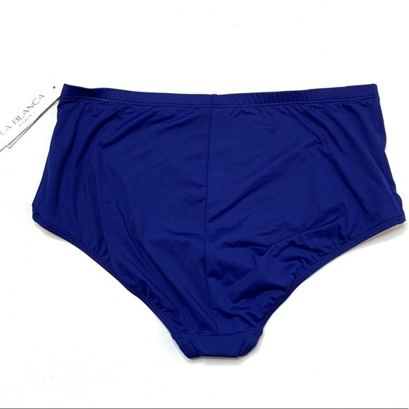 NWT La Blanca high rise bikini swim bottoms 22 3X plus size free shipping purple - Picture 4 of 6